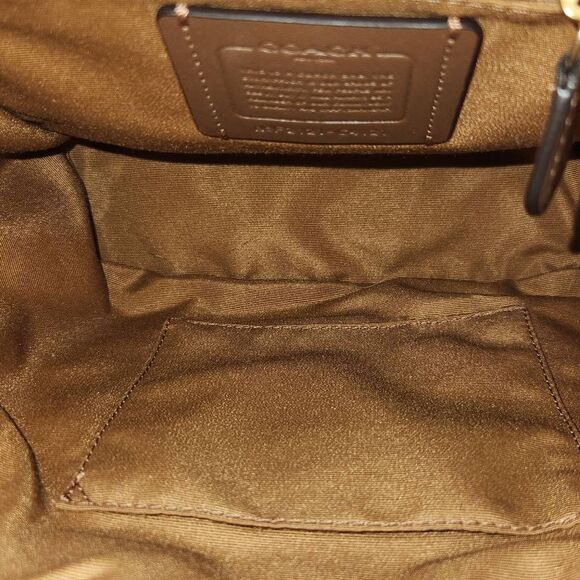 Coach Women's Pennie Backpack 22 Pebble Leather Bag C4121 Chalk Ivory - Picture 11 of 15